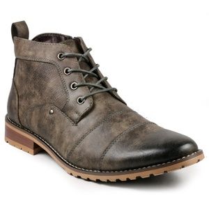 Metrocharm MC144 Gray Men's Casual Oxford Boot